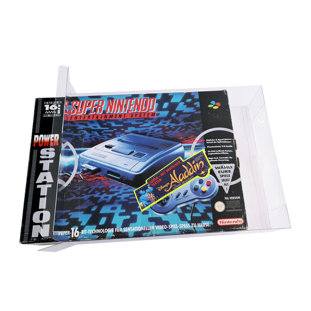 SUPER NINTENDO KONSOLE OVP SNES 0,5 MM STÄRKE (Small)