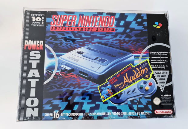 SUPER NINTENDO KONSOLE OVP SNES 0,5 MM STÄRKE (Small)